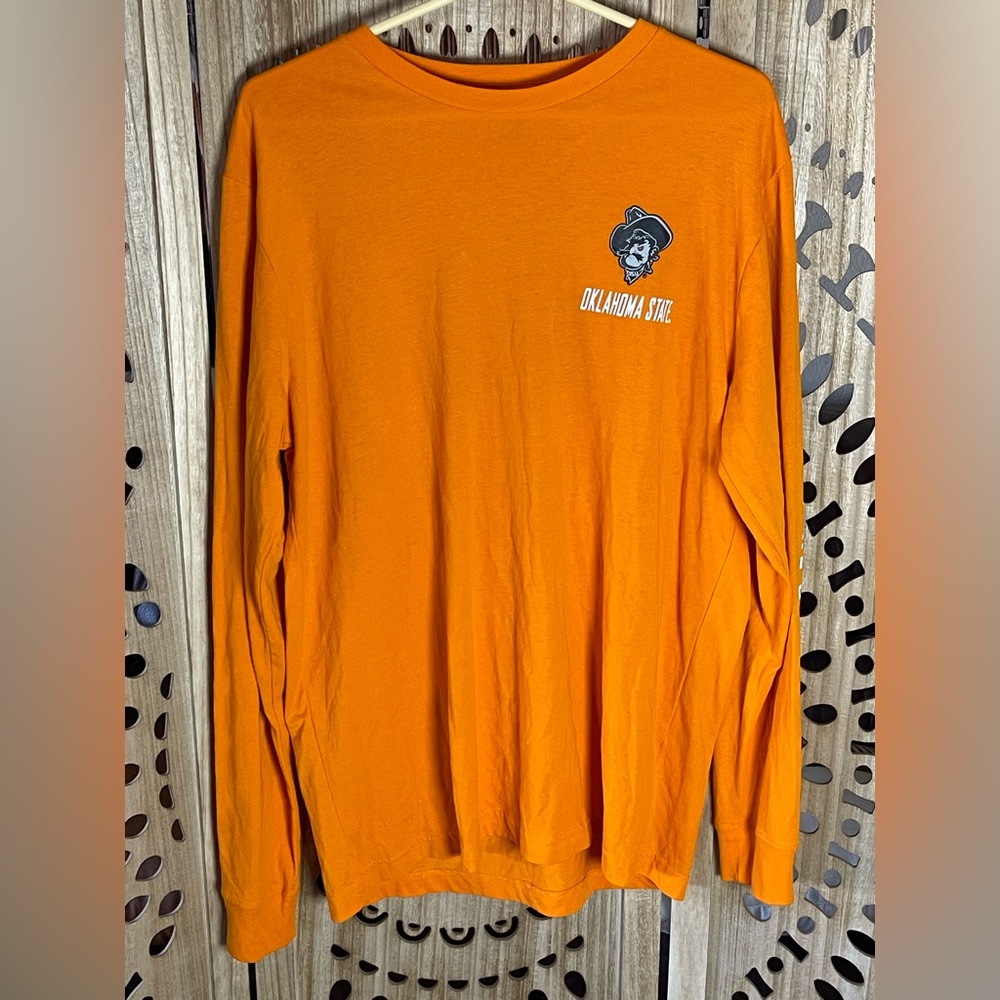 Oklahoma State Cowboys Long Sleeve T Champion Men’s Large OSU Pistol Pete Orange